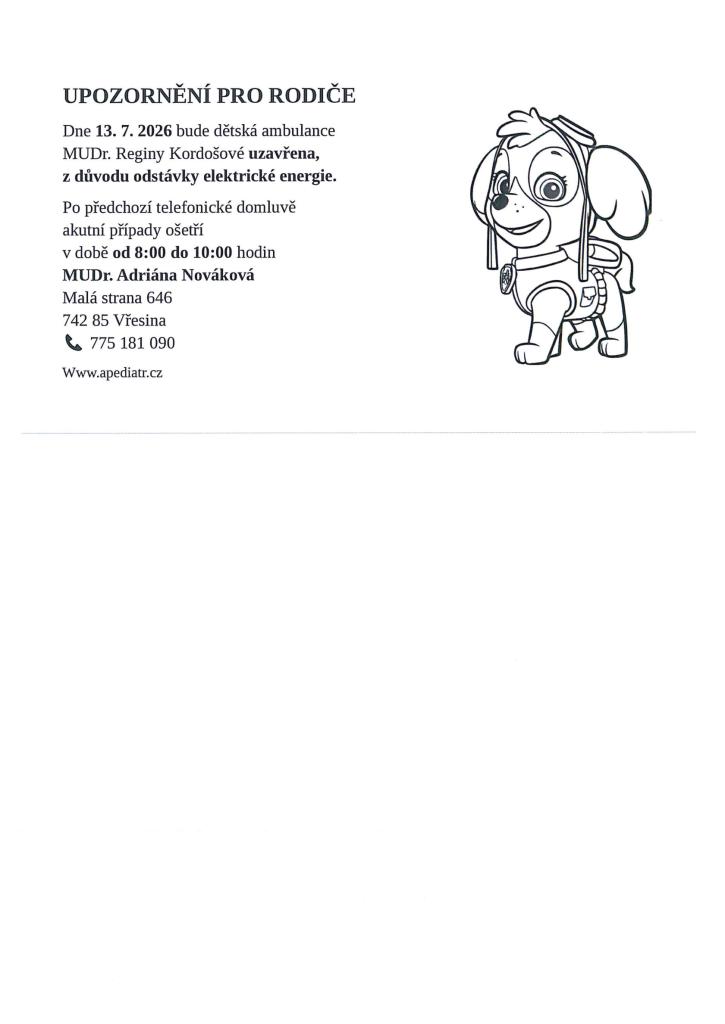 upozornění