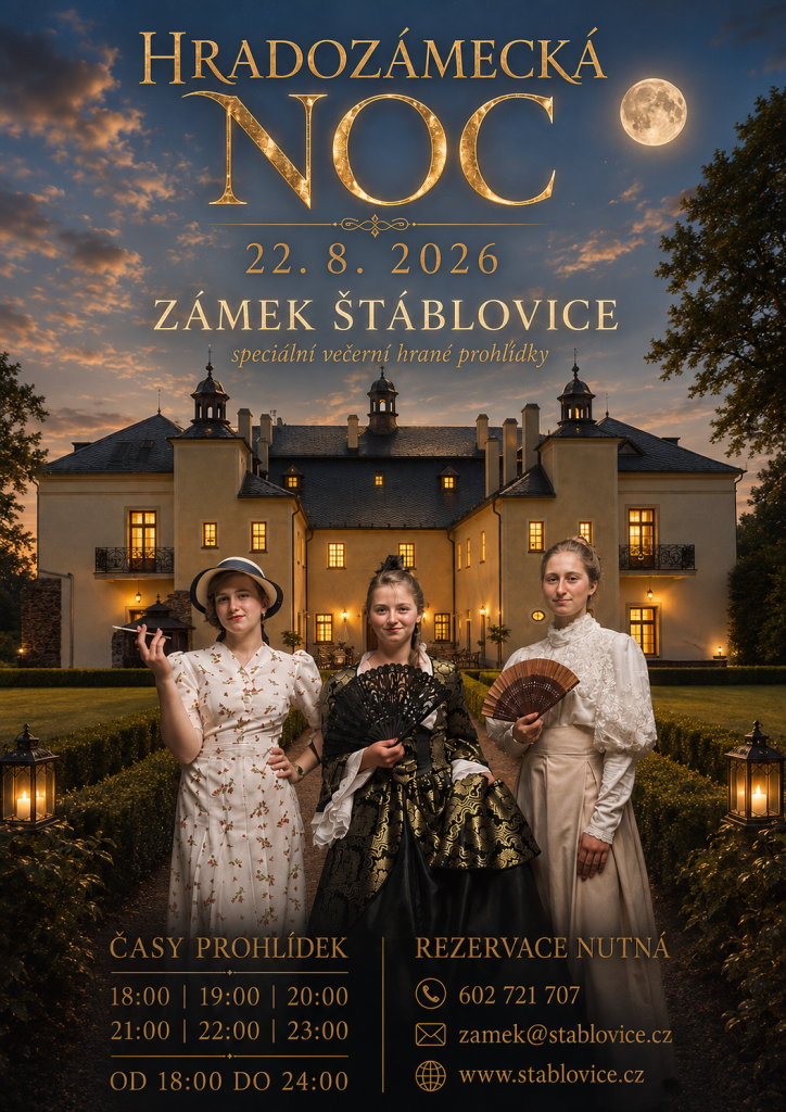 Záměk Štáblovice - Pozvánka na Hradozámeckou noc 1